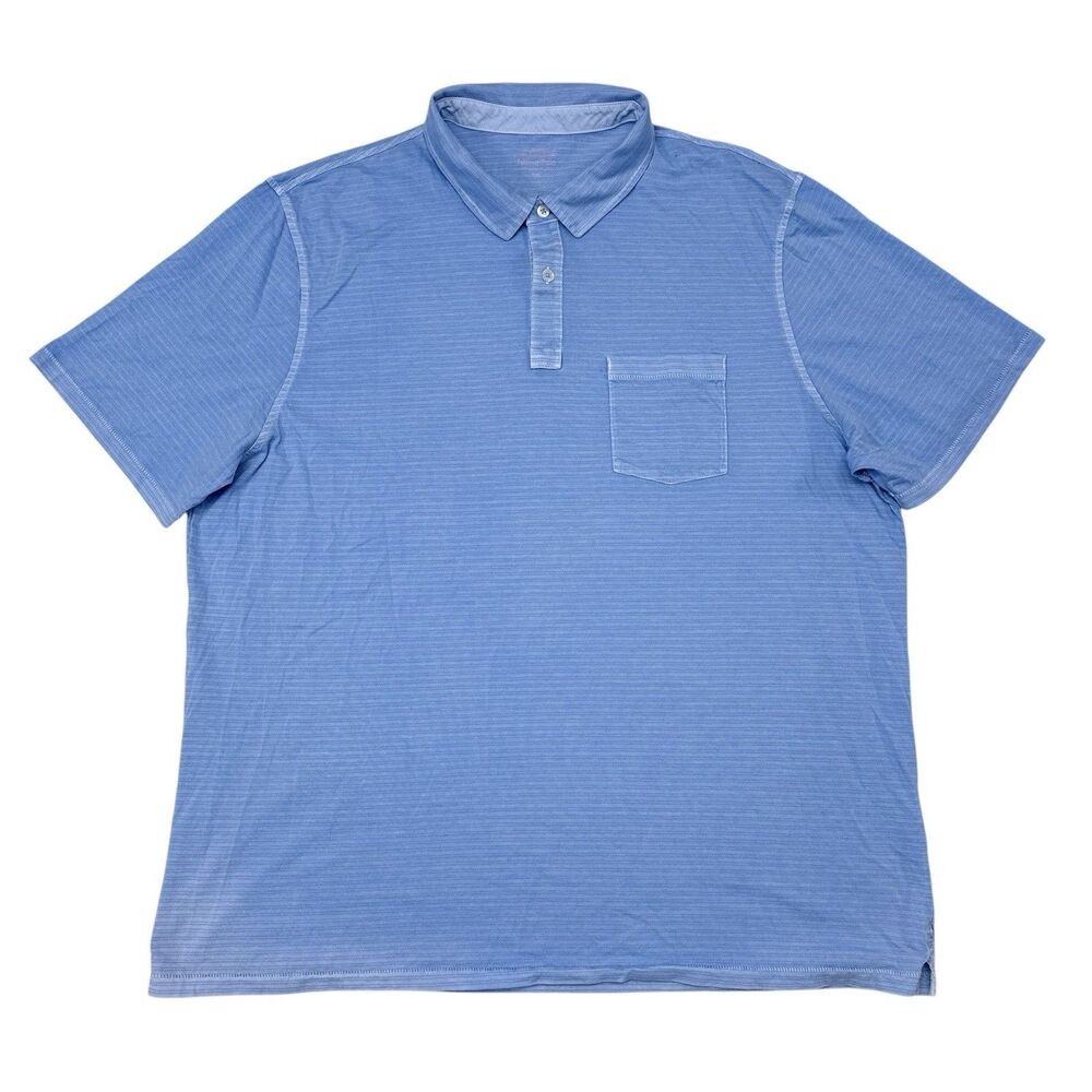 Vineyard Vines Island Polo Shirt Men Size XXL Blue Summer Vacation Preppy Resort